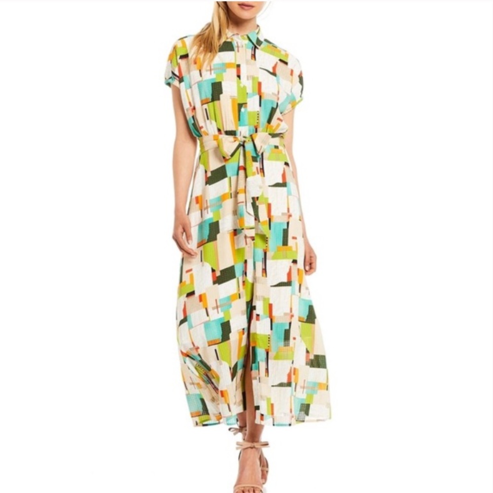 Darcy LDT women’s cap sleeve button midi dress size 12